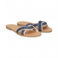 Pala Enlazada Strass Azul  S.PIERO