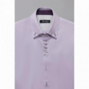 Camisa Hombre Marco Polo Iconic Saten Lila  7 CAMICIE