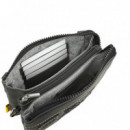 Cartera Mano Triple Antracita  LOIS