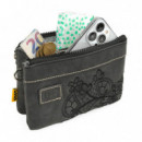 Cartera Mano Triple Antracita  LOIS