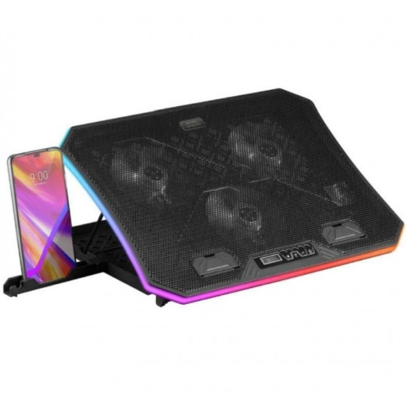 MARS GAMING Soporte Refrigerante MNBC6 para Portatiles hasta 19/ Iluminación Led