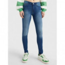 Nora Mr Skny Nnmbs New Niceville Mid Blu  TOMMY JEANS