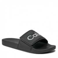 Pool Slide Adj Ck Black  CALVIN KLEIN - Guanxe Atlantic Marketplace