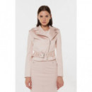 Chaquetas y Abrigos Luna Belted Cropped Biker  GUESS