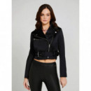 Chaquetas y Abrigos Luna Belted Cropped Biker  GUESS
