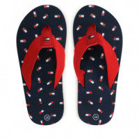 Chanclas Flag Flip Flop  TOMMY HILFIGER