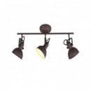 Foco Trio Reality Gina 3XE14 Metal Oxido