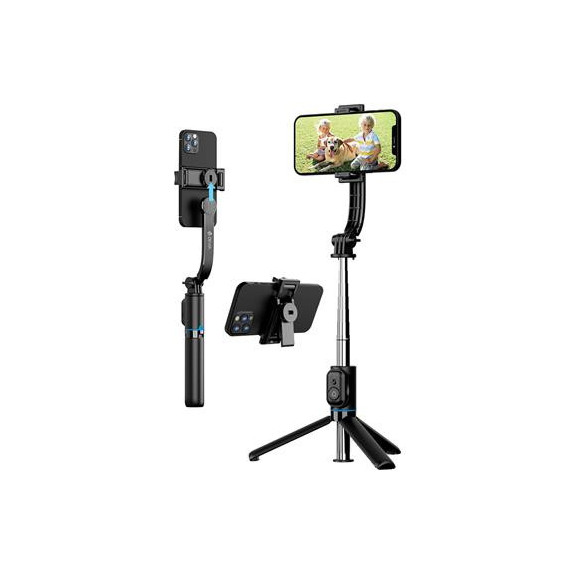 DEVIA Palo Selfie con Tripode y Mando 383816 para Moviles y Gopro