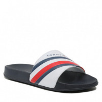 Chanclas Stripes Pool Slide  TOMMY HILFIGER - Guanxe Atlantic Marketplace