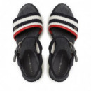 Cuñas Feminine Crochet High Wedge  TOMMY HILFIGER