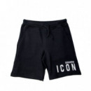 Pantalon Corto Logo Icon  DSQUARED2