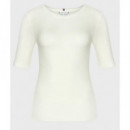 Top Mujer TOMMY HILFIGER Slim Soft Tencel C-nk 1/2SLV