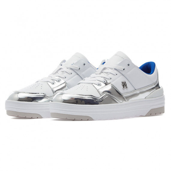 Zapatillas Th lo Basket Silver  TOMMY HILFIGER