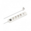 NIMO Regleta 4 Tomas con Proteccion +2XUSB 16A 3680W 1.5MTRS Cable Blanco MEL261