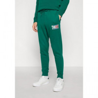 Pantalón Tommy Slim Essential Verde  TOMMY JEANS - Guanxe Atlantic Marketplace