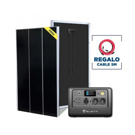 Bluetti EB70 + Panel Solar Fijo 200W  BLUETTTI