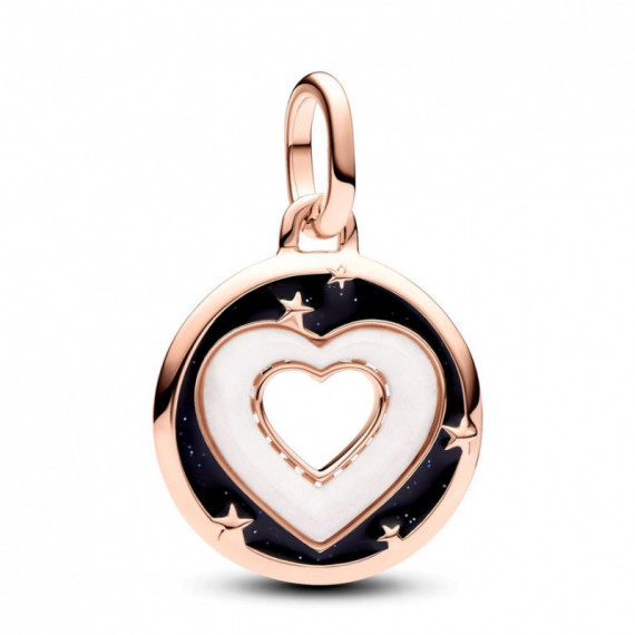 PANDORA Corazonescharm Medallón PANDORA Me con un Recubrimiento en Oro Rosa de 14K 783080C01