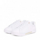 Zapatillas de Piel con Suela Cupsole  TOMMY HILFIGER