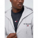 Sudadera de Capucha con Cierre de Cremallera Tommy Jeans  TOMMY HILFIGER