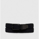 Cinturón Textil Trenzado Elástico Tech 3.5 de TOMMY HILFIGER