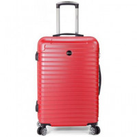 BENZI Maleta con 4 Doble Ruedas 360º ,ligera,tamaño Mediana 60CMS Rojo BZ5332R