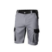 Pantalon Corto Trabajo Talla 40  Gris Negro  65% Poliester 35% Algodon
