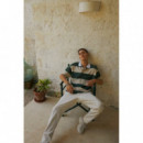 Pantalones !SOLID Filip Structure Elastic Oatmeal