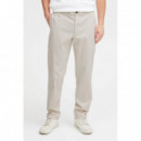 Pantalones !SOLID Filip Structure Elastic Oatmeal
