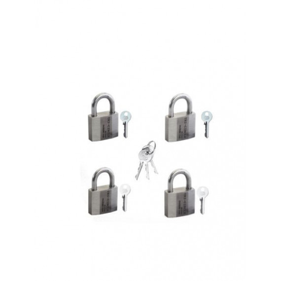 Candado Llave Maestra 50 MM-KA265 JUEGO:4 Unidades