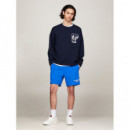 Pantalones Pantalón TOMMY JEANS Corto de Deporte con Logo Gráfico