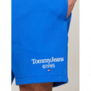 Pantalones Pantalón TOMMY JEANS Corto de Deporte con Logo Gráfico