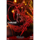Figura Carnage Deluxe Ver Venom: Habrá Matanza (caja Exterior Dañada)  HOT TOYS