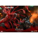Figura Carnage Deluxe Ver Venom: Habrá Matanza (caja Exterior Dañada)  HOT TOYS