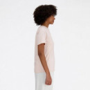Camiseta NEW BALANCE Rosa Mujer