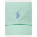 Gorros y Gorras Gorra POLO RALPH LAUREN Verde Celadon con Visera de Tela de Algodón