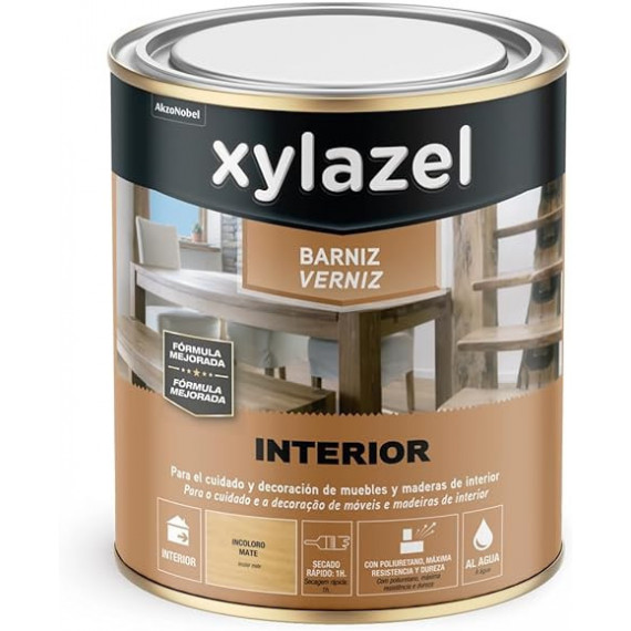 Pintura Xylazel Barniz Tinte Interior Brillante Incoloro 750ML