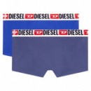 Ropa Interior Pack de Dos Calzoncillos DIESEL Boxers Negro y Rojo