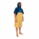 Poncho Navy&yellow SURFLOGIC
