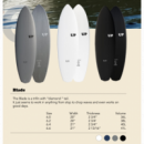 Surfboard UP Blade 6'2 Navy