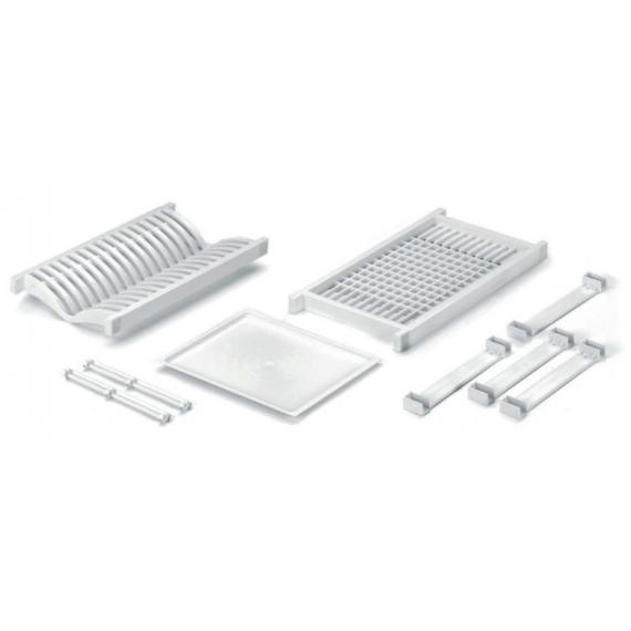 Juego Escurreplatos Pvc 90 Cm Blanco - F12007