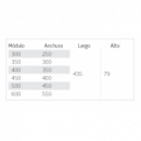 Gaveta Combi Modulo 45 Cm Blanco