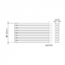 Rejilla Aireación Inox Para Horno Módulo De 60 Cm (598 Mm) - Modelo F22006