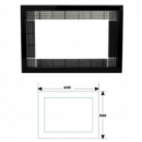 Marco Para Microondas Universal Negro En Dimensionado De 600 X 400 Mm - Modelo F17002