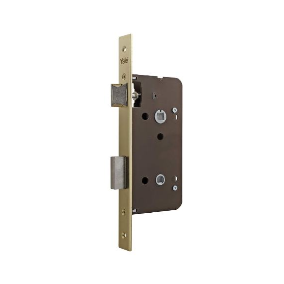 Yale - Azbe Picaporte Cerradura De Embutir Estándar Latonado Entrada 50 Mm - Modelo 75180hl