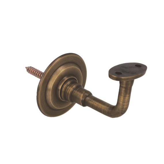 Soporte Pasamanos Laton Cuero - Modelo 22