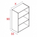 Módulo Normal Alto Blanco De 90 Cm X 33 Cm X 35 Cm