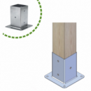Soporte Para Viga Zincado 72 Mm - Modelo 358