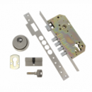 Cerradura Acero Cromo Mate 60 Mm - Modelo 100