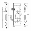 Cerradura Acero Inoxidable 18/8 - Modelo 200