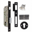 Cerradura Entrada Negro - Modelo 340